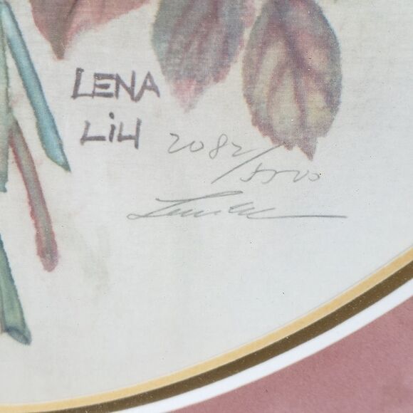 Signed Lena Liu "Summer Bouquet" Framed Print - Picture 6 of 9